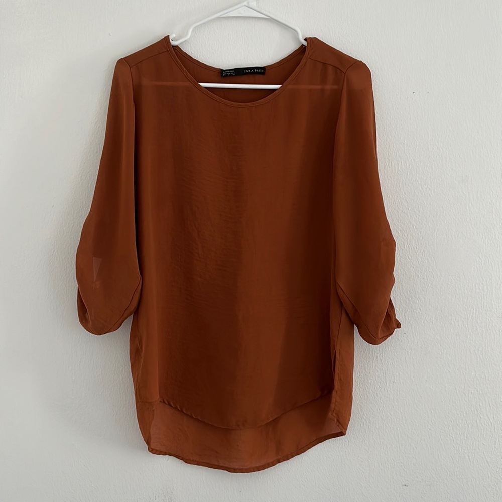 Zara basic long sleeve shirt